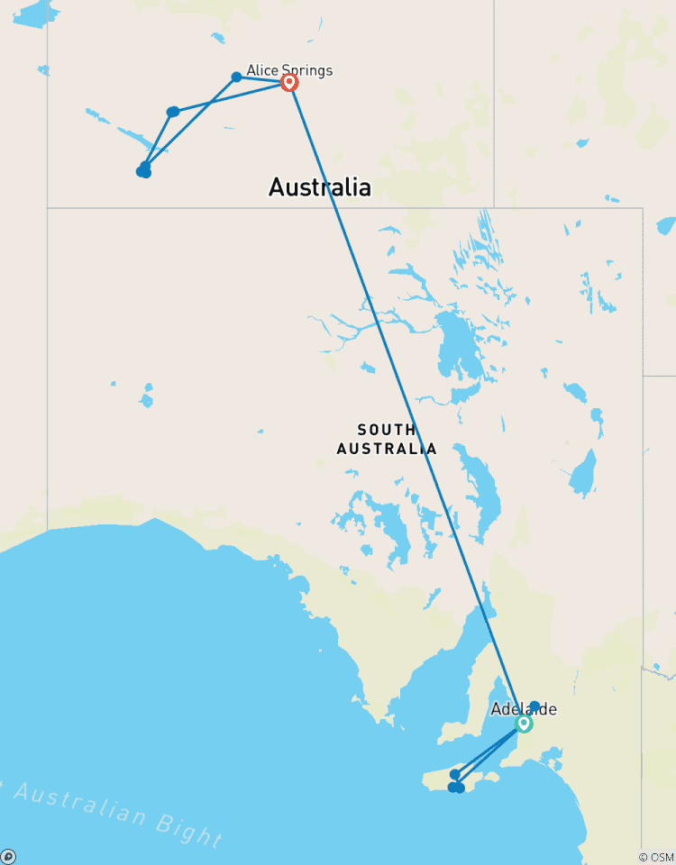 【The Ghan】Explore Adelaide & Uluru & Alice Springs 12 Days Package Tour
