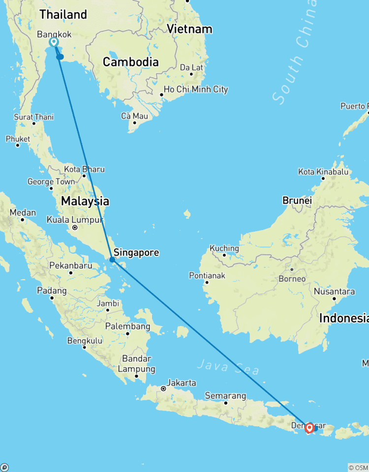 11 jours en Asie du Sud- Est exotique : Thaïlande, Singapour et l\'île de Bali circuit