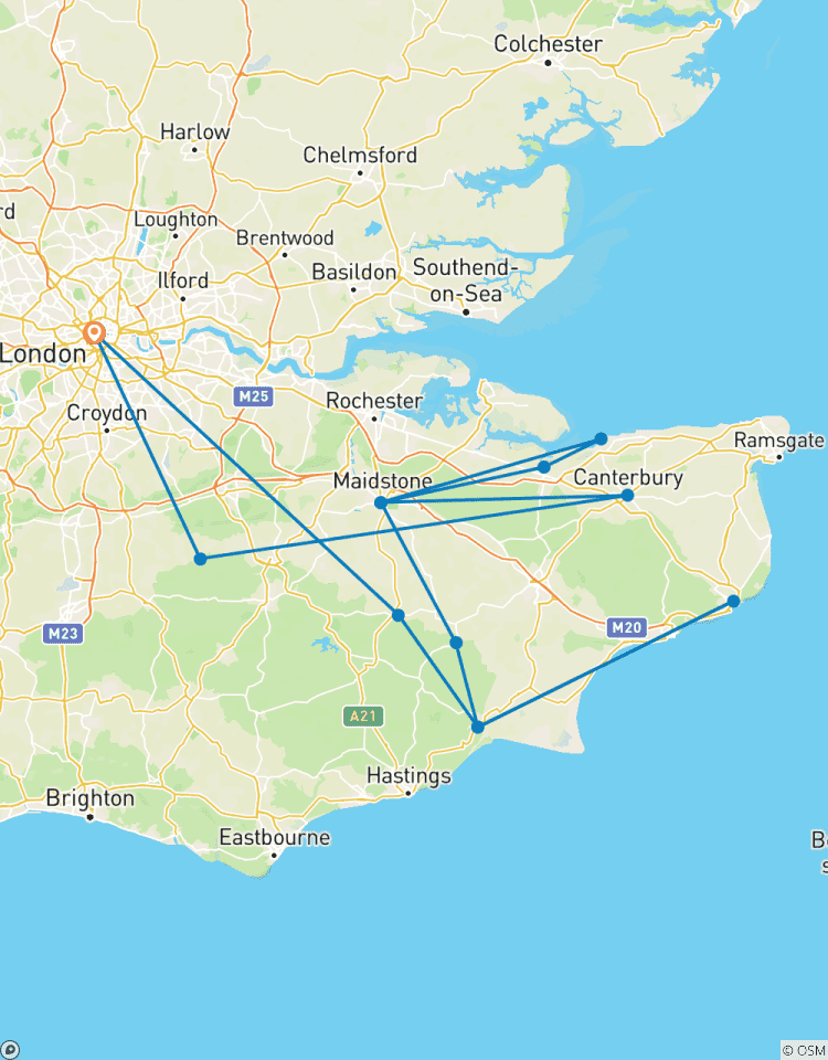 Circuito Kent: el Jardín de Inglaterra
