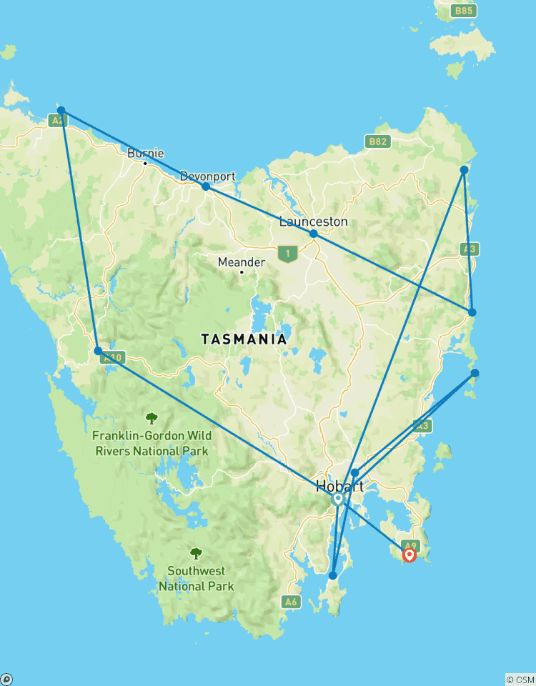 Ultiem Tasmanië - 10-daagse Comfort rondreis door Tasmanië-rondreis