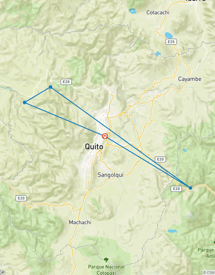 Circuito Aventura en los Andes y el Bosque Nuboso de Ecuador en 3 días