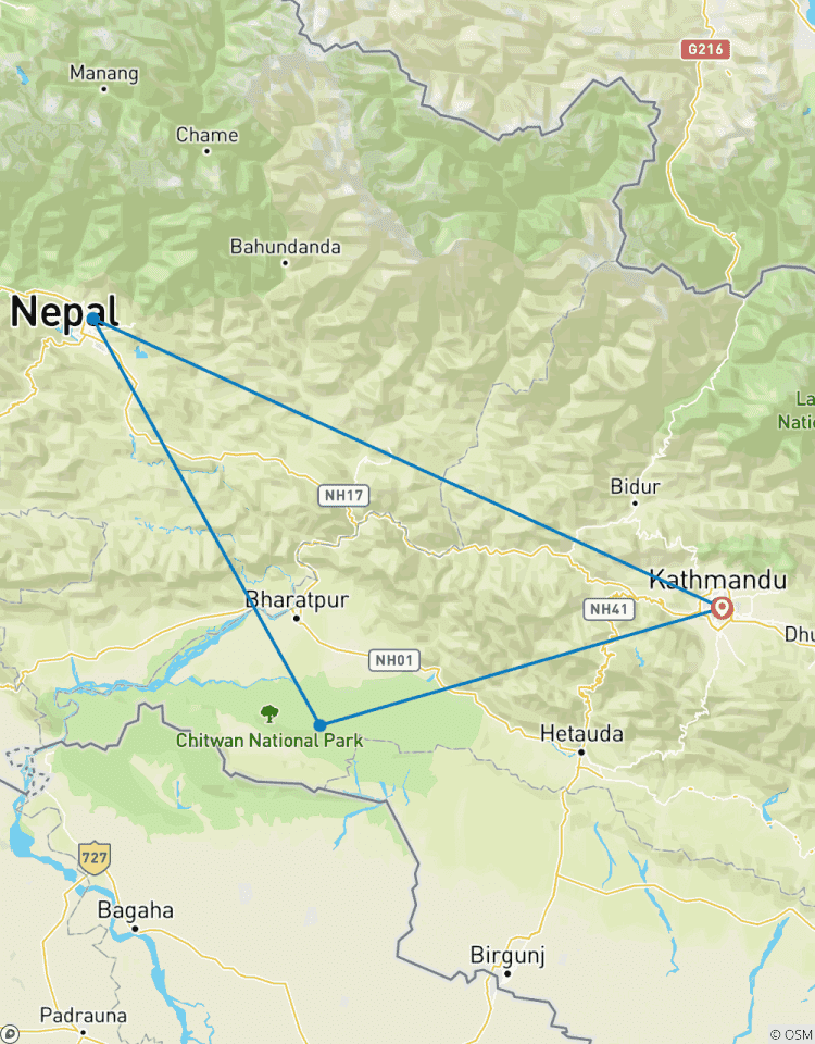 Circuito Ruta por Katmandú, Pokhara y Chitwan