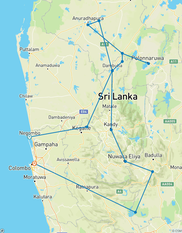 Circuito Lo mejor de Sri Lanka al descubierto: circuito de 09 días