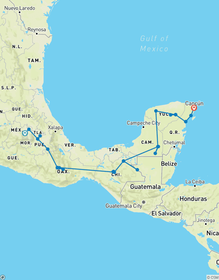 Wandern Auf den Pfaden der Azteken & Maya Rundreise