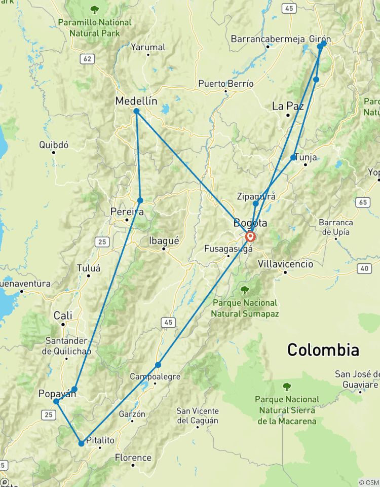 Vivre la Colombie circuit
