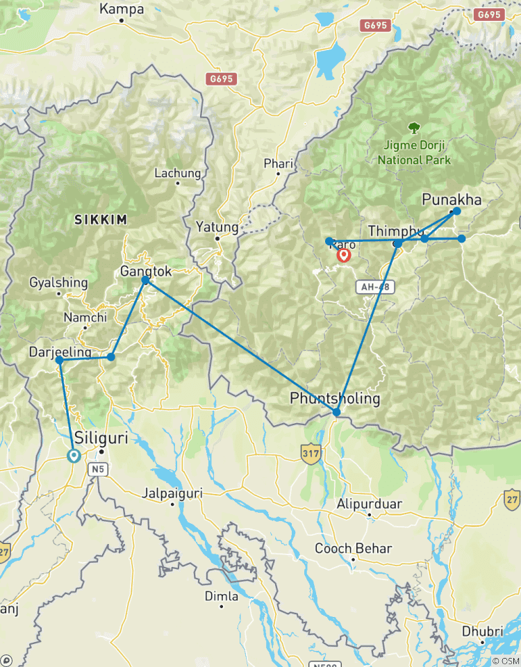 North East India Tour with Bhutan Tour