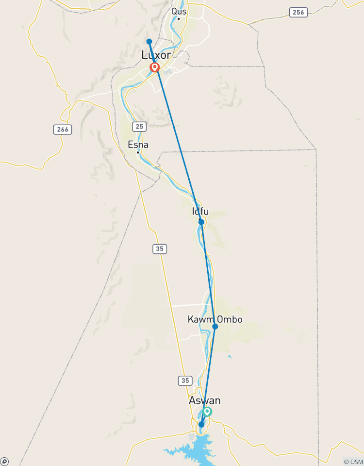 Nile Cruise From Aswan to Luxor 3 Nights 4 Days Tour