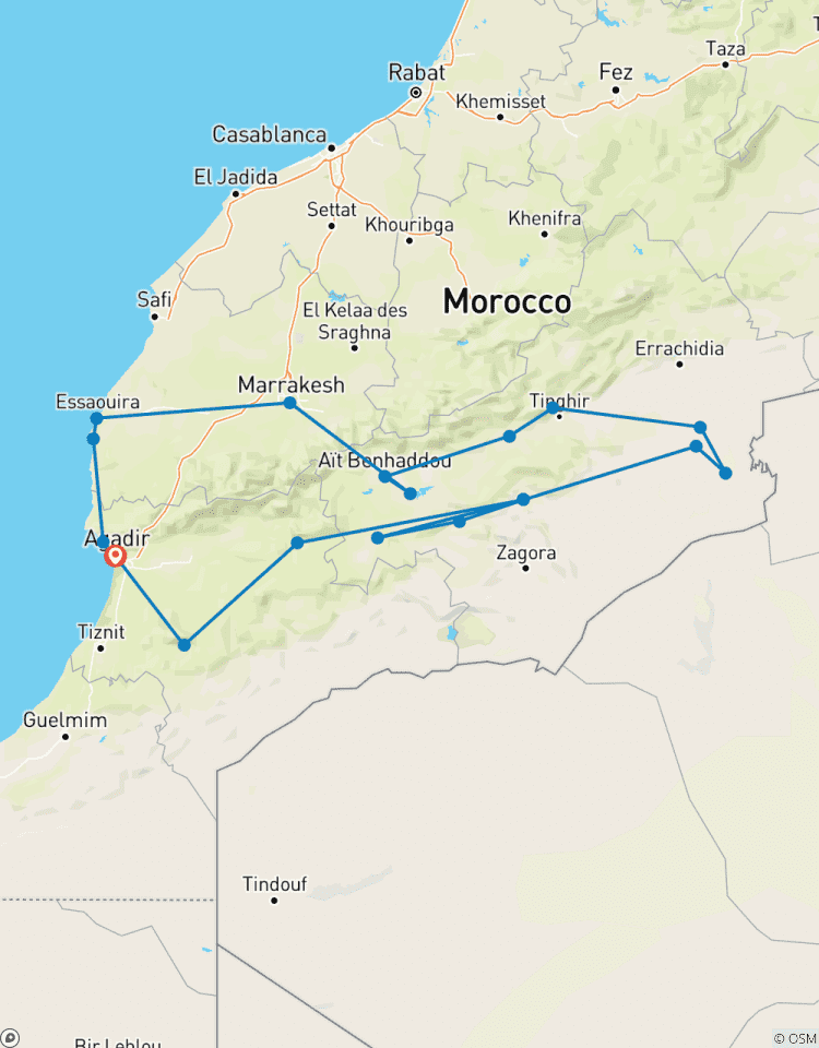 11 Days Discovering the Enchanting Morocco Gems from Agadir Tour