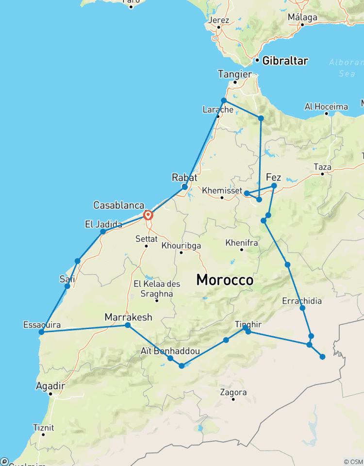 12-Day Morocco Cultural Experience from Casablanca Tour