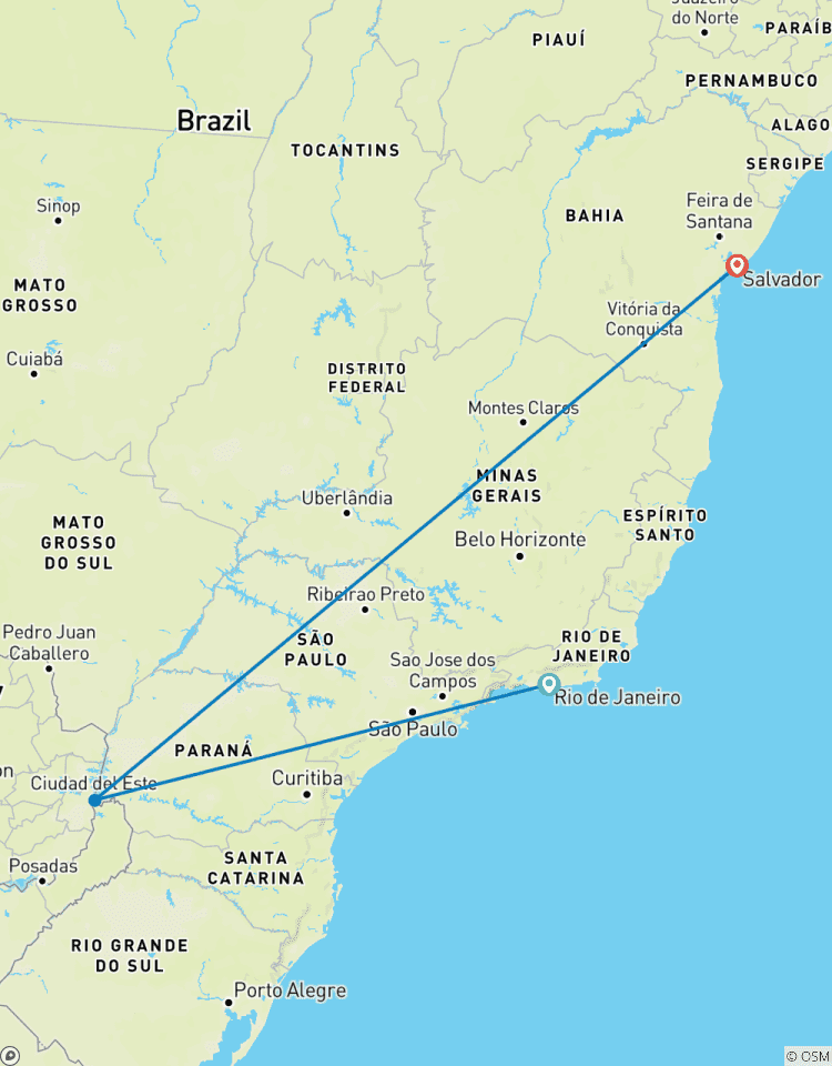 Circuito Colores de Brasil: Río, Foz de Iguazú y Salvador (incluye vuelos nacionales)