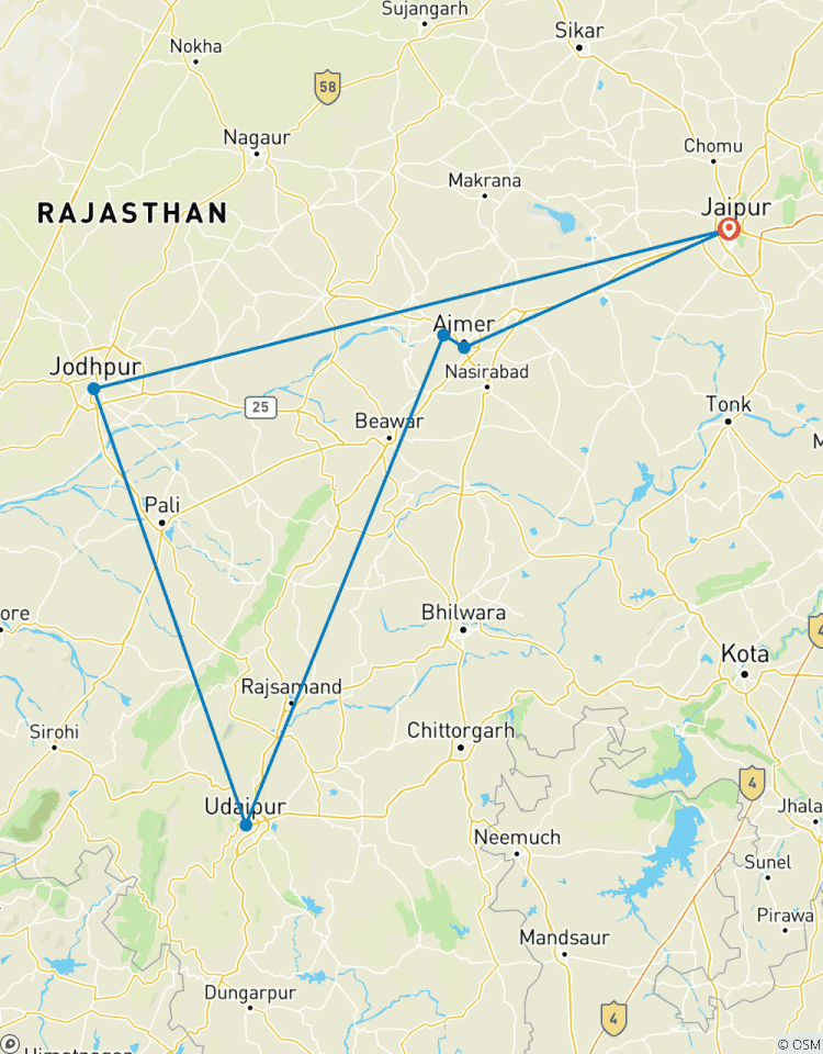 Budgetvriendelijke korte reis naar Rajasthan-rondreis