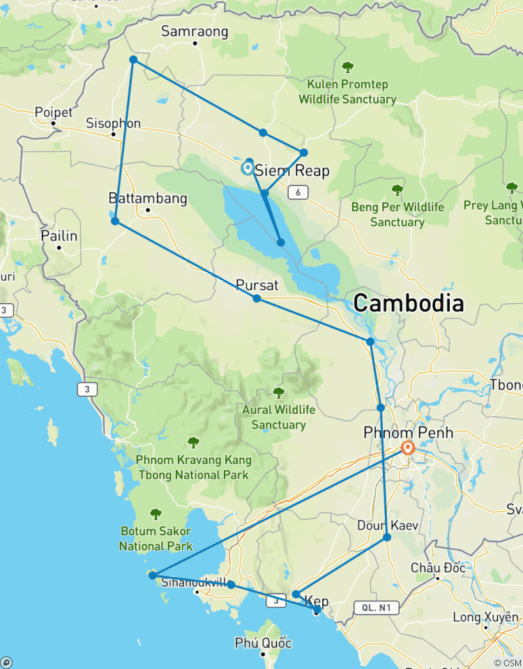 Verken Cambodja – een rondreis langs alle hoogtepunten – 13 dagen-rondreis