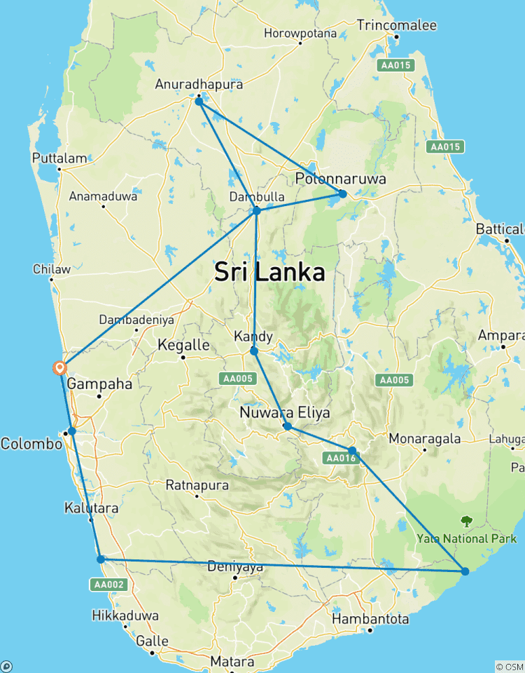 Circuito Esplendor de Sri Lanka, de ciudades antiguas a playas vírgenes: 20 días