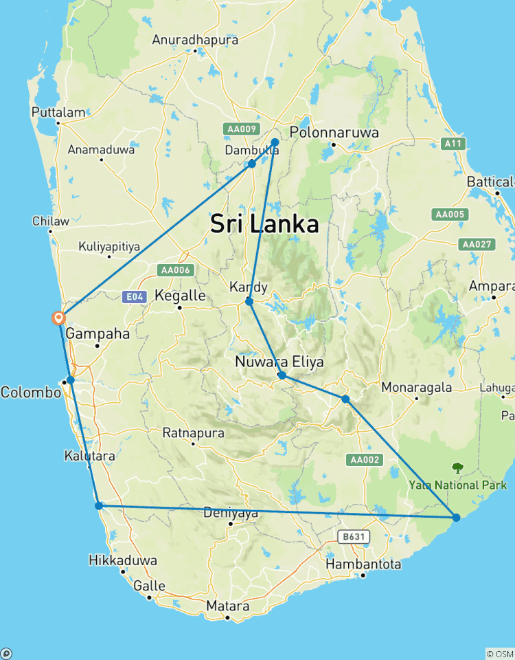 Circuito Más allá de los límites experimentando lo mejor de Sri Lanka: 11 días