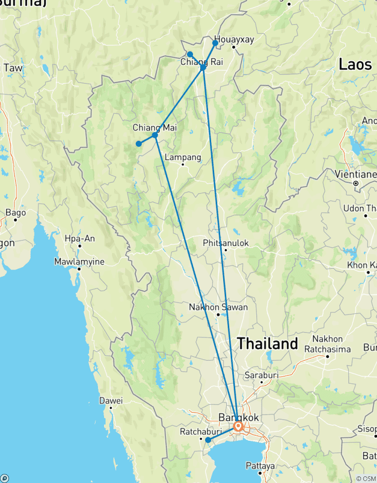 Circuito Escapada a la naturaleza de Tailandia 10 días - Experiencia Verdaderamente Local - Bangkok/Chiang Mai/Chiang Rai