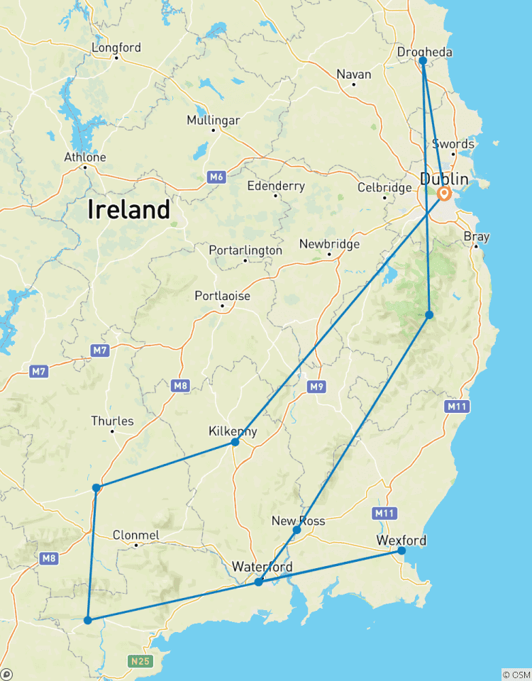 Circuito El antiguo oriente de Irlanda