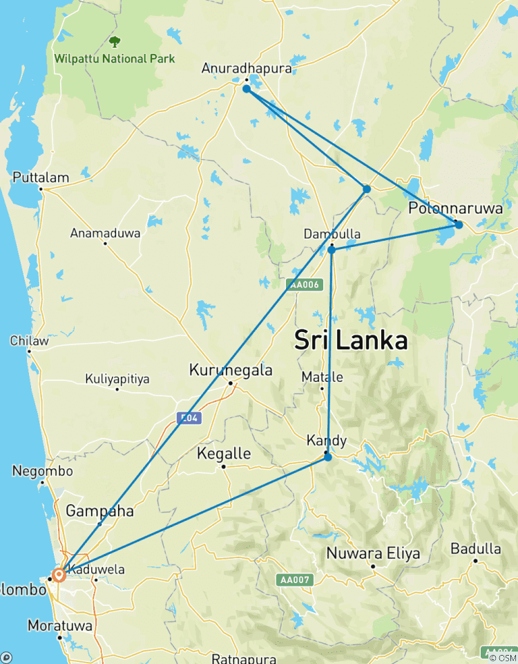 Circuito Cita con lo más destacado de Sri Lanka en 15 días