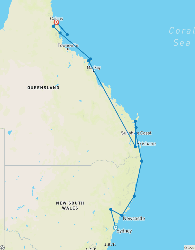 Sydney to Cairns - 14 Day Boutique Tour Tour