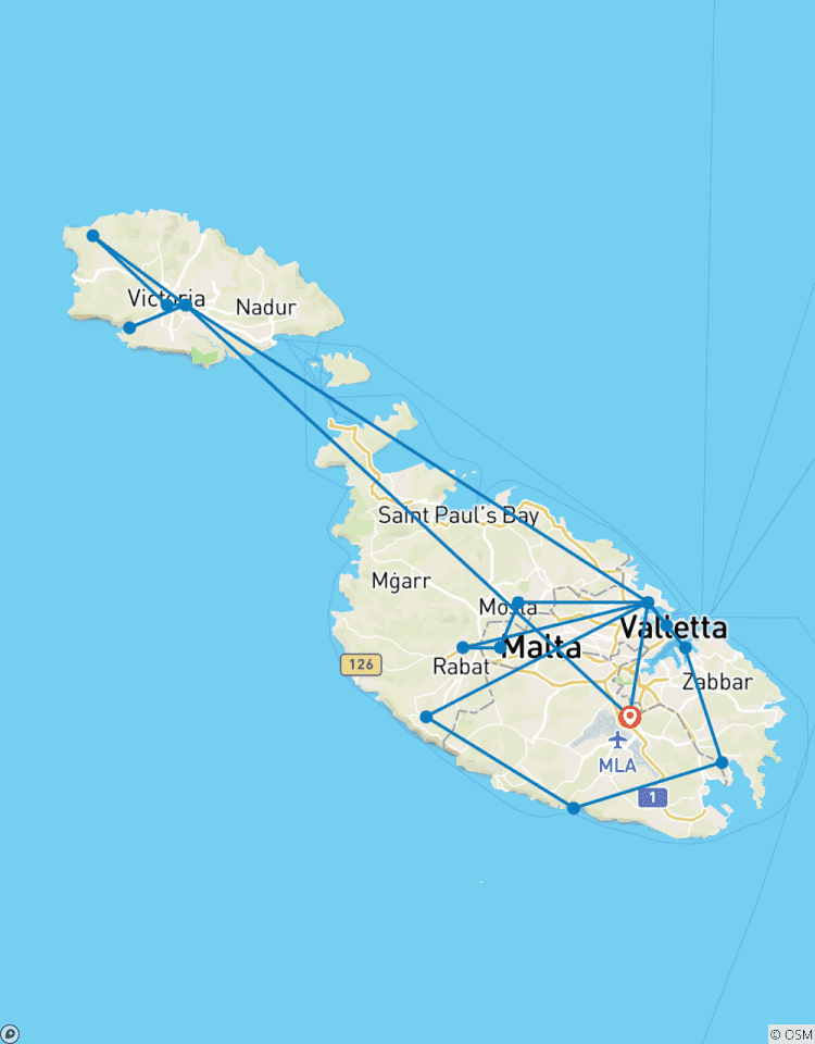 Explorez Malte et Gozo 8 jours, auto-croisière circuit