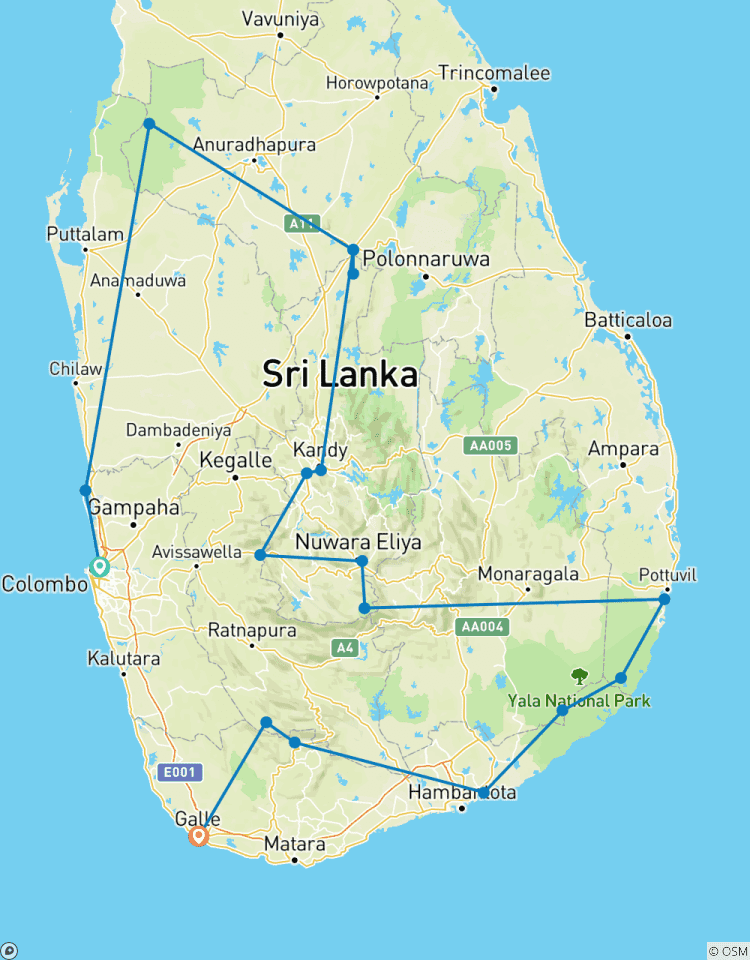 Sri Lanka Chirping Trails circuit