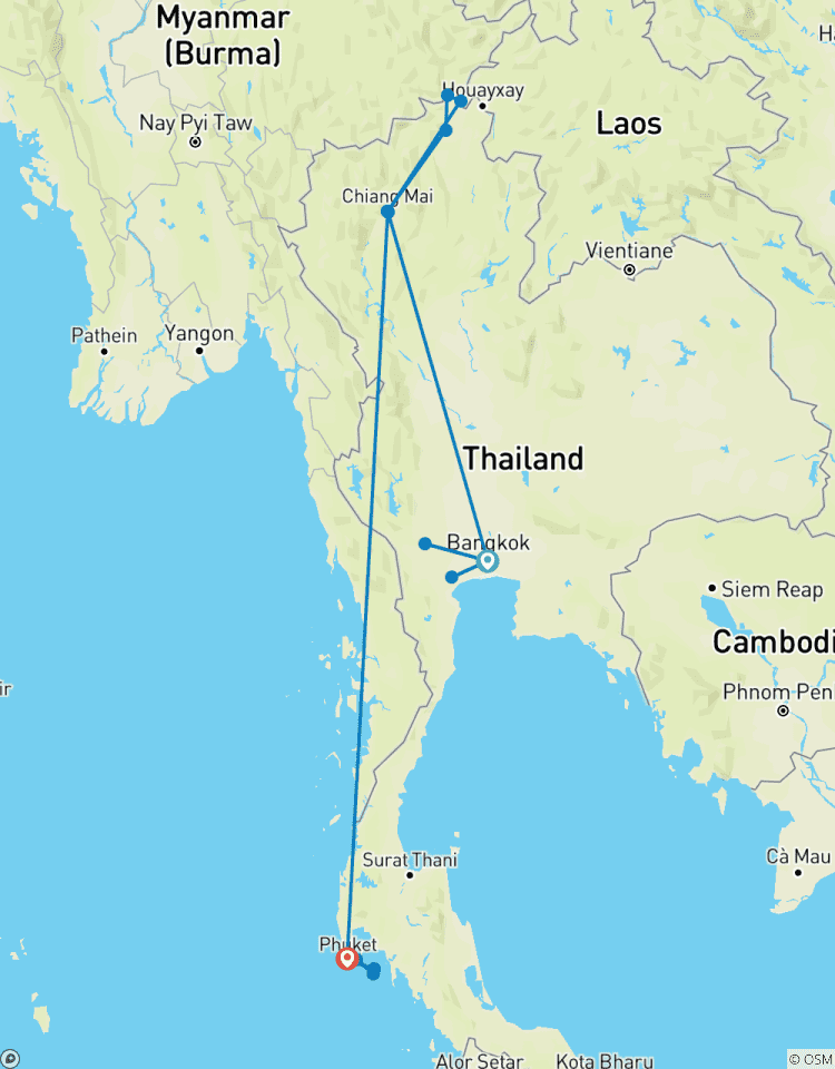 Circuito Tailandia clásica En 12 días - Bangkok/Chiang Mai/Phuket