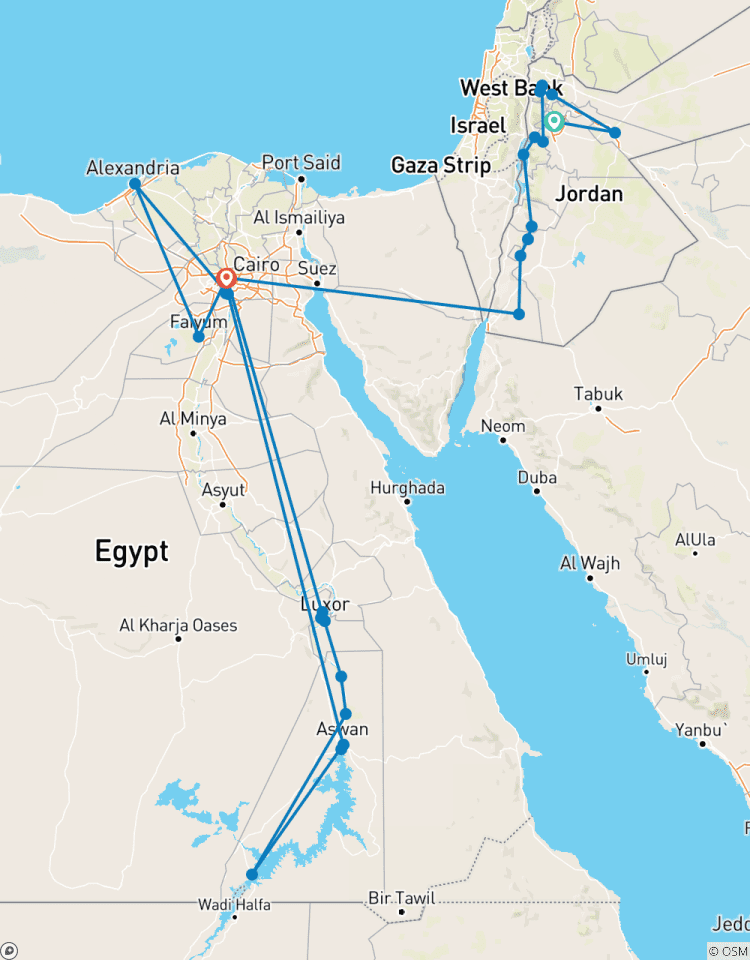 Treasures of the Nabateans and Nubians Tour
