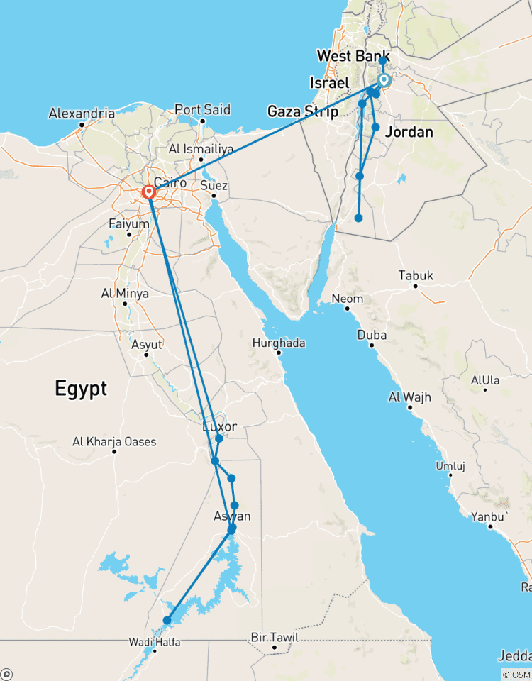 Cultural Treasures: Petra and the Nile Tour