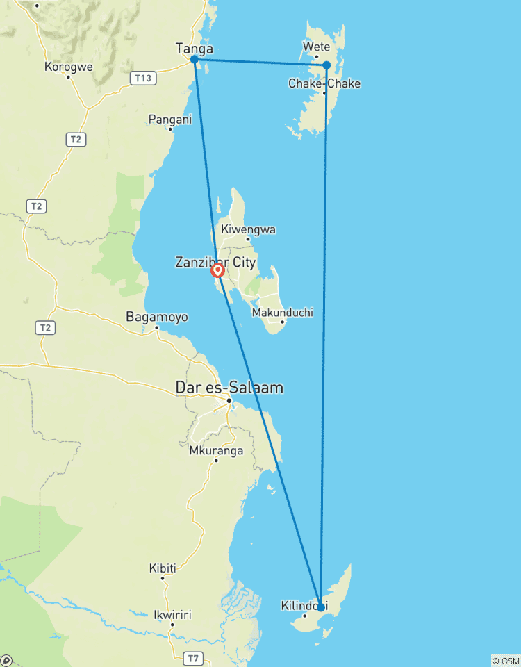 5 jours Zanzibar circuit