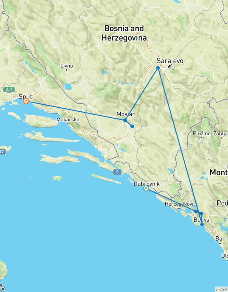 Het beste van de Balkan-rondreis
