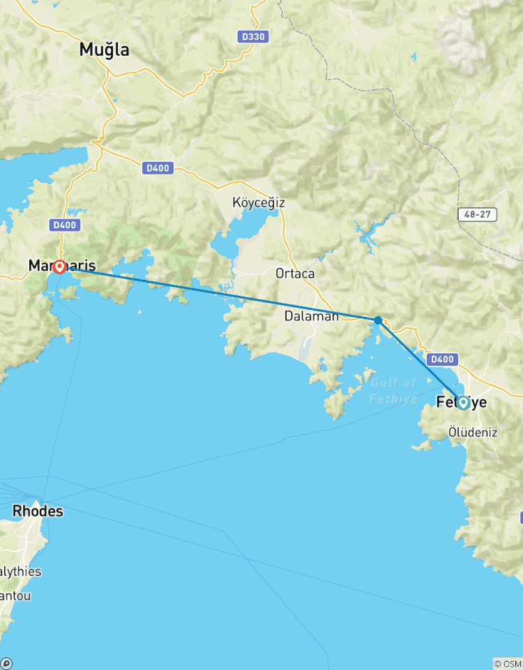 Cruise van Fethiye naar Marmaris – 4 dagen-rondreis