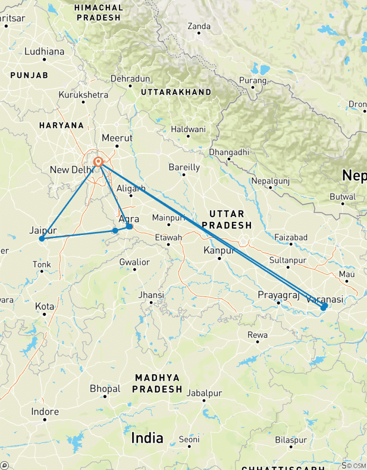 Circuit du Triangle d\'Or avec Varanasi circuit