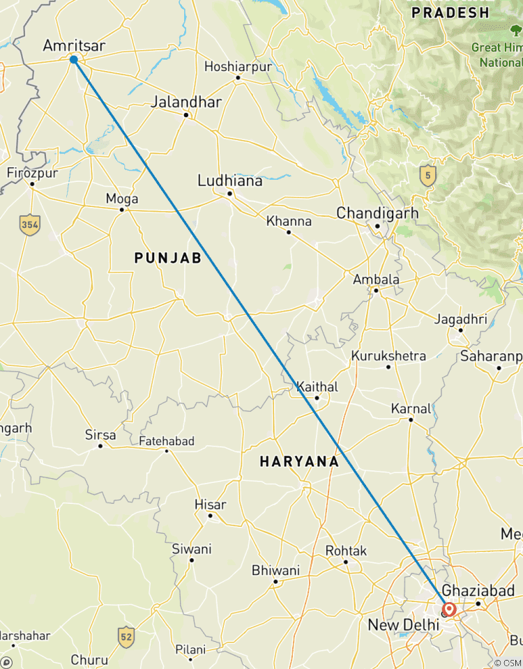 Depuis Delhi : Circuit de 2 jours au Temple d\'Or d\'Amritsar et à la frontière de Wagah circuit