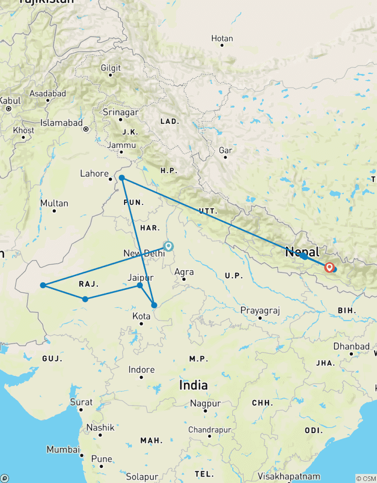 21 Days of India and Nepal(ALL INCLUSIVE) Tour
