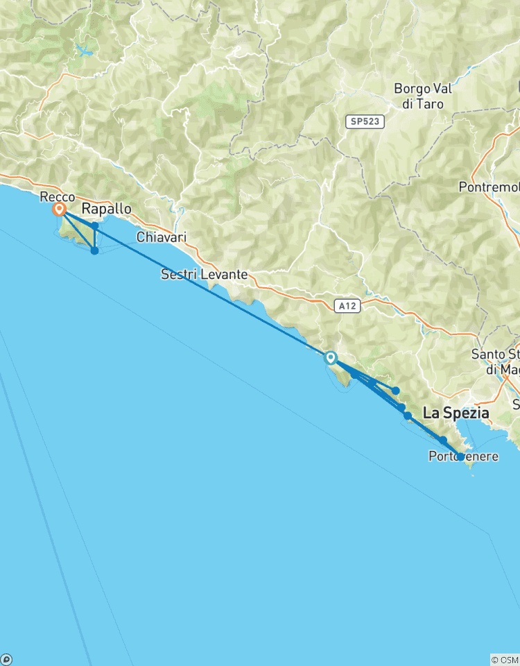 Circuito Cinque Terre - pueblos de pescadores y viñedos en terrazas senderismo autoguiado