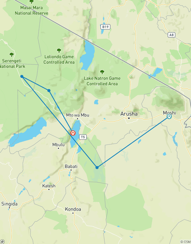 Safari dans le nord de la Tanzanie. - L\'hébergement et le transport sont inclus. circuit