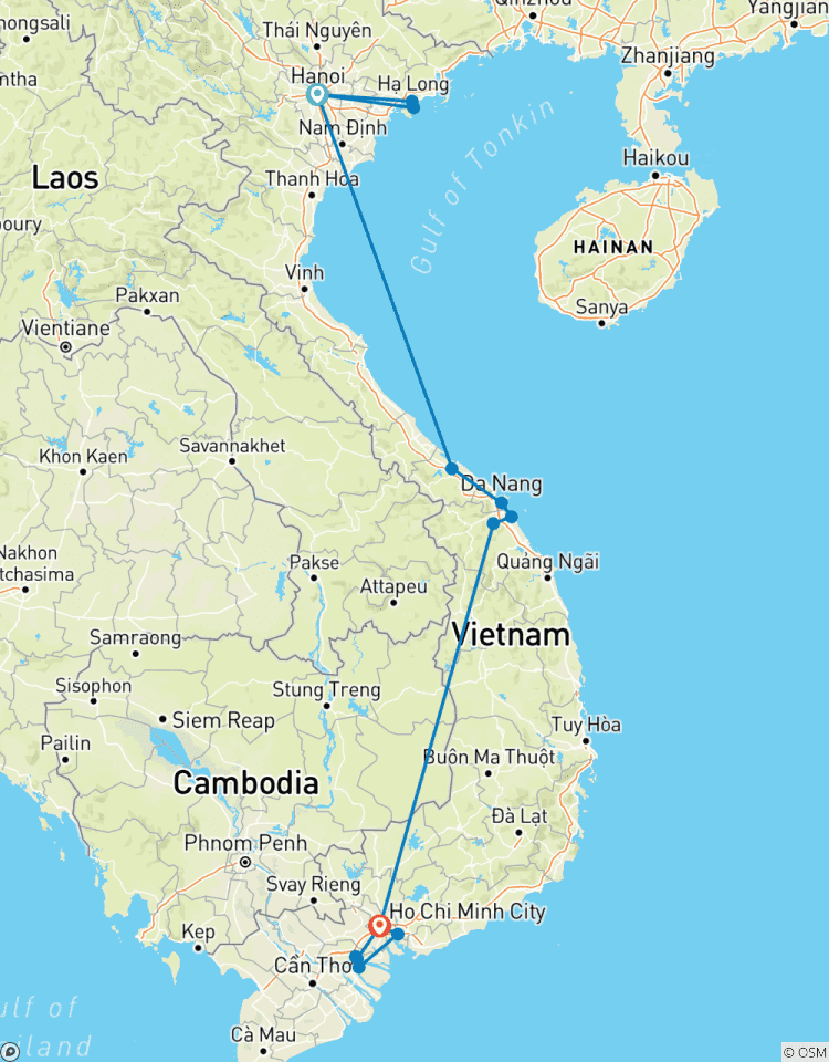 North to South Vietnam Adventure Tour