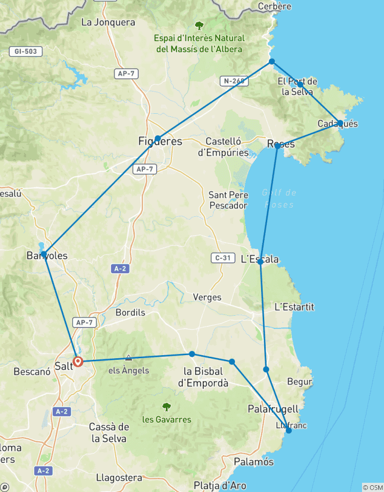 Costa Brava Gravel Self-Guided Tour