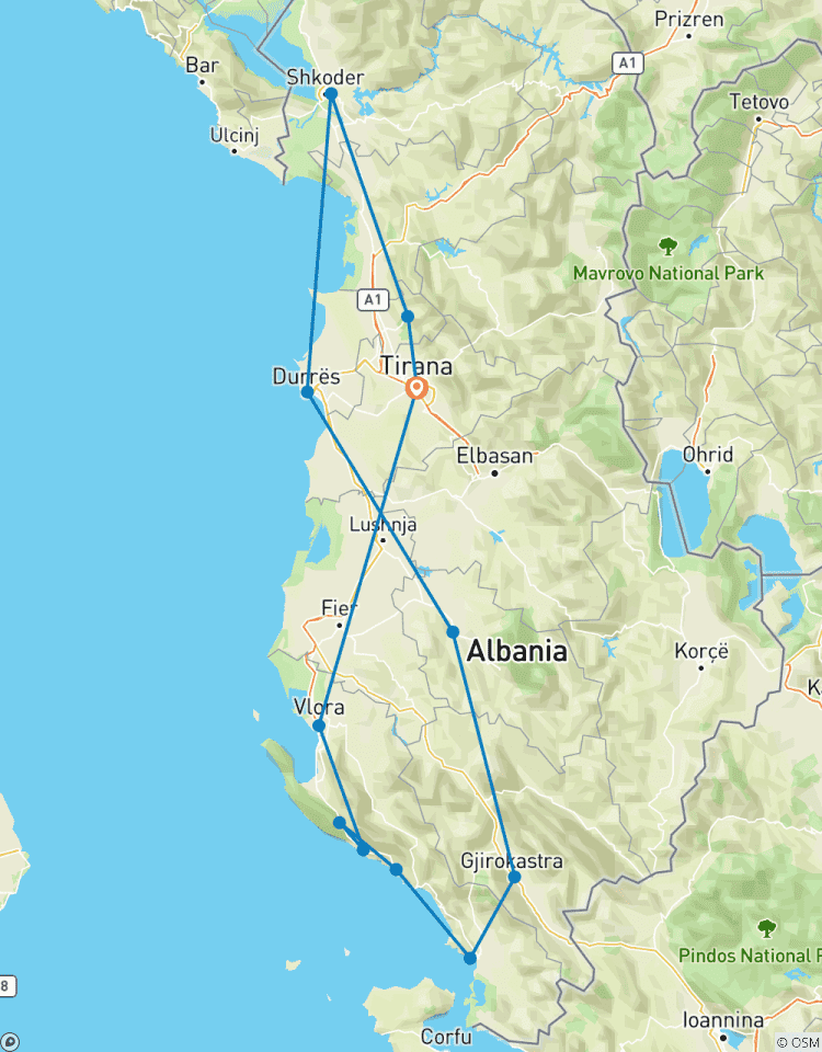 Albanien erkunden: Eine 6 Tage Privatreise durch Natur, Kultur und Abenteuer Rundreise