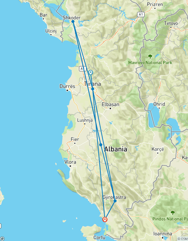 4 Tage Privatreise durch Albanien von Norden nach Süden Rundreise