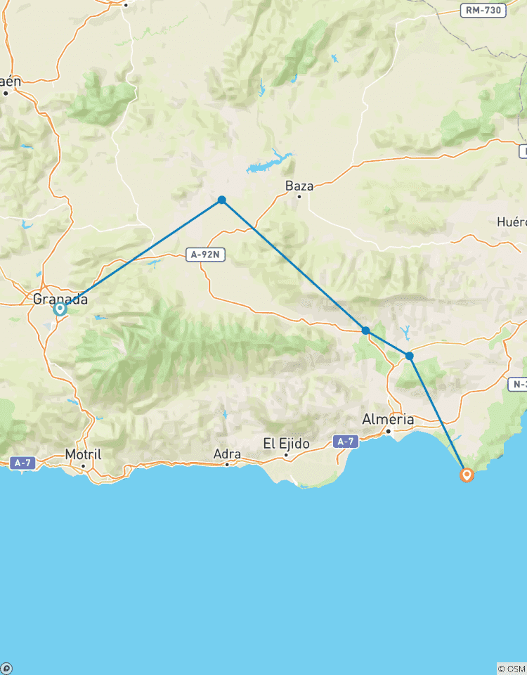 Circuito Badlands: Granada a Cabo de Gata