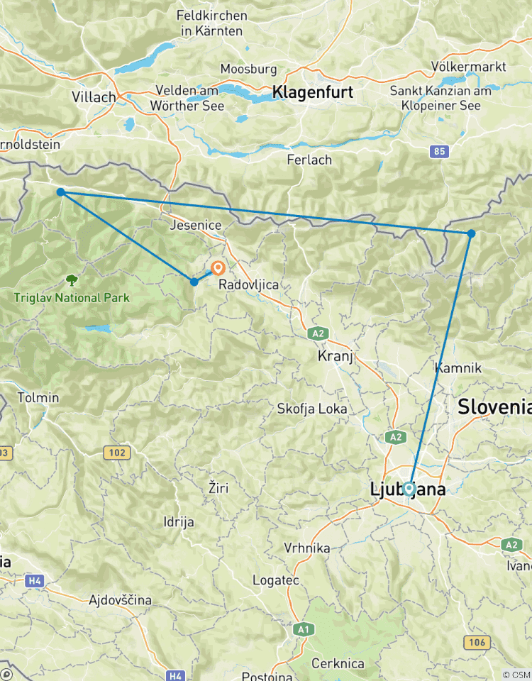 Slovenia Gravel Self-Guided Tour
