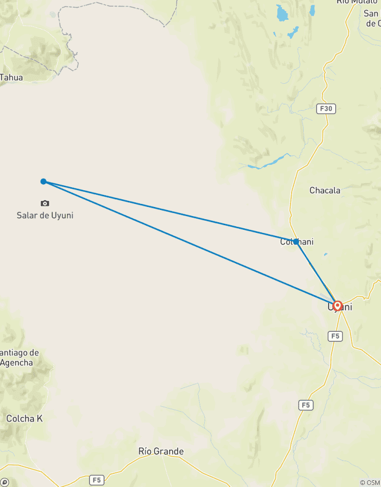 Ganztägige Gruppentour durch die Salinen von Uyuni Rundreise