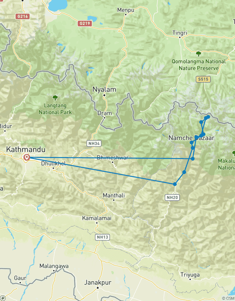 Phaplu Everest Basislager Trekkingreise Rundreise