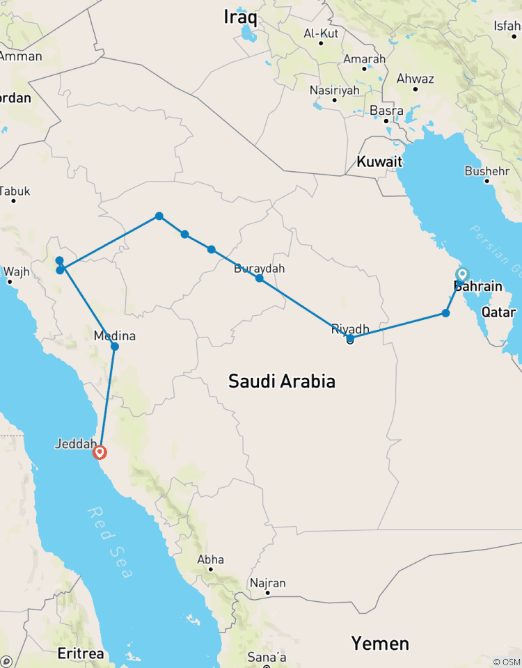 Dwars door Saoedi-Arabië – zelfrijdend-rondreis
