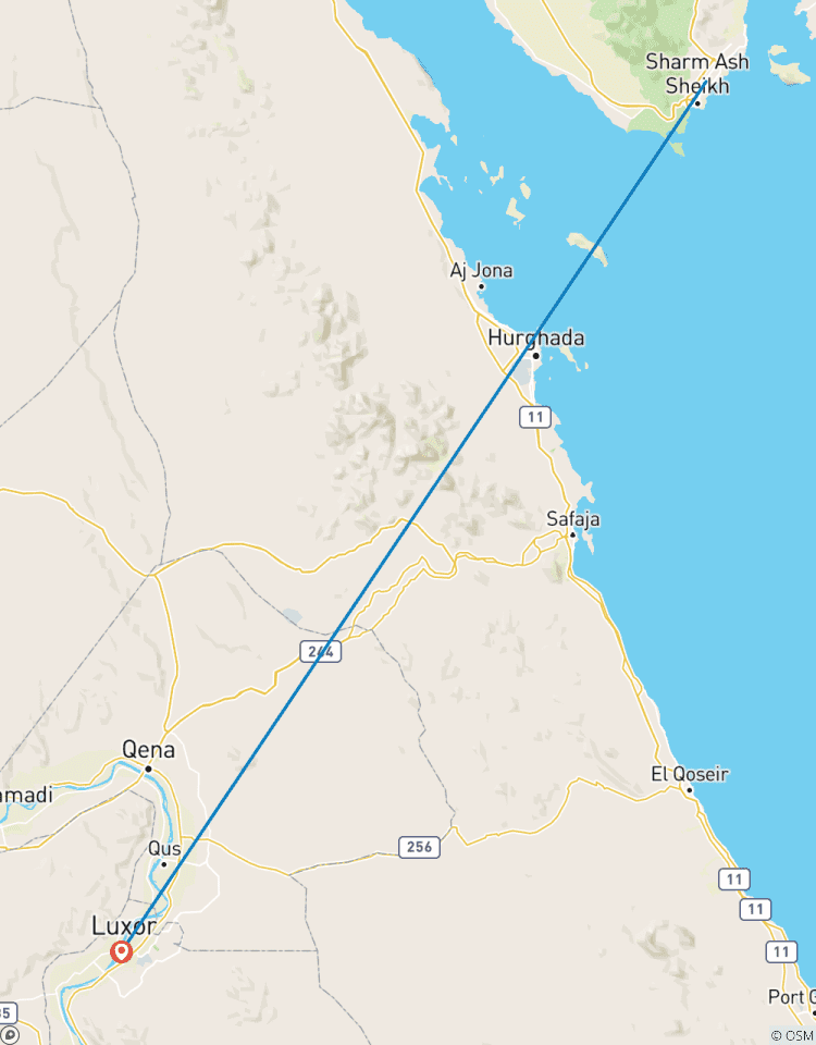 Circuito Excursión de un día a Luxor desde Sharm El Sheihk en avión