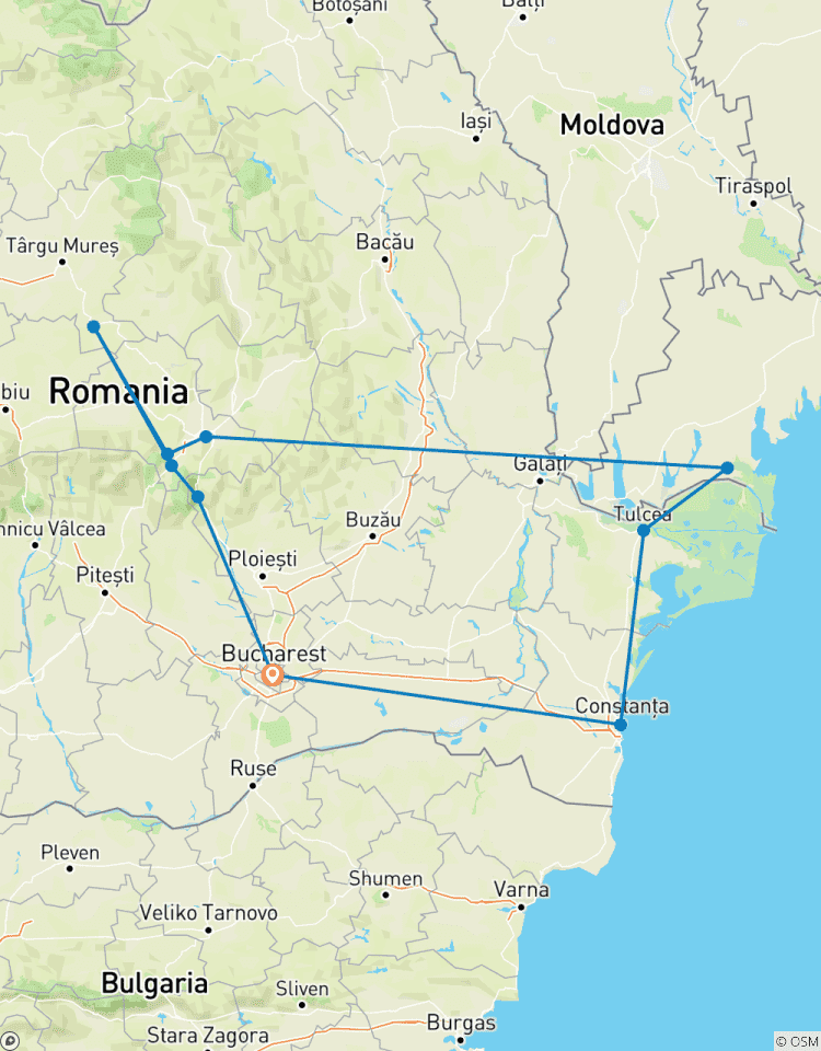 Donaudelta und das Beste von Transsylvanien Privatreise - 5 Tage Rundreise