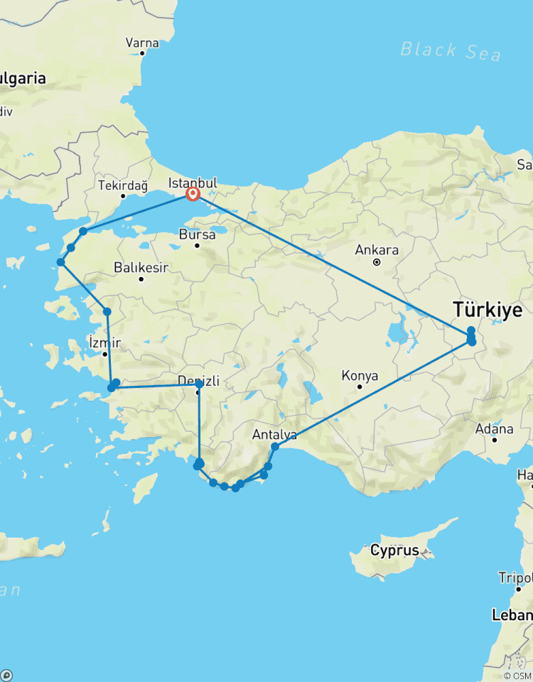 Türkei im Detail mit Blauer Kreuzfahrt - 15 Tage Rundreise
