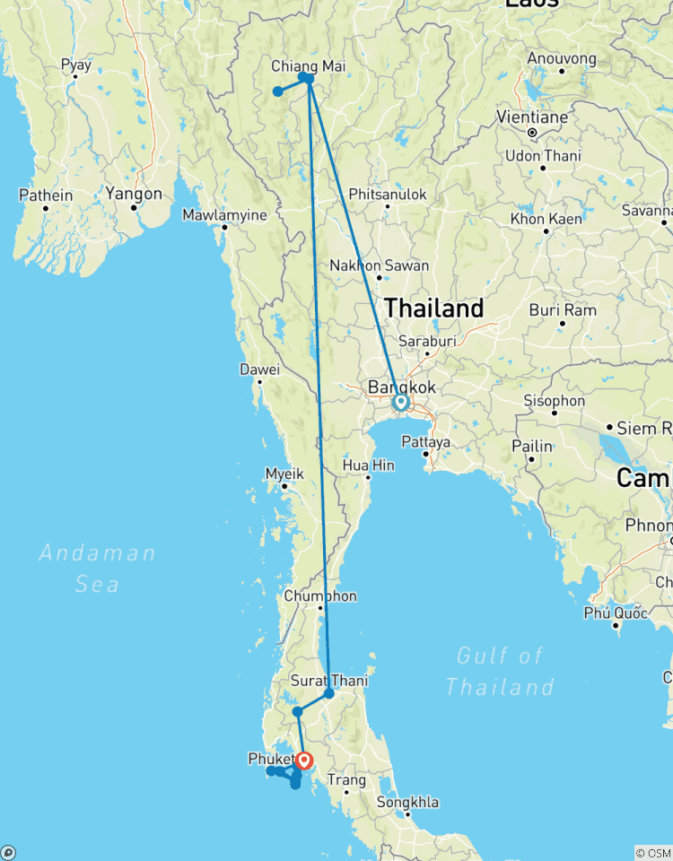 Unglaubliches Thailand Rundreise