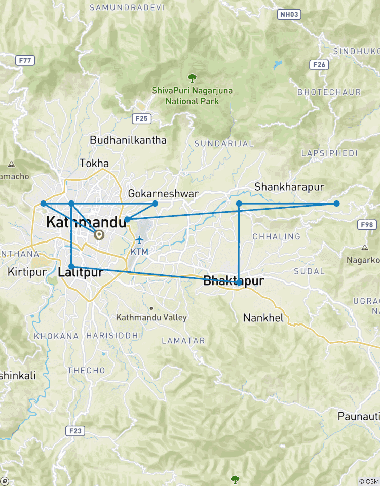Circuit touristique dans la vallée du Népal et lever de soleil à Nagarkot circuit