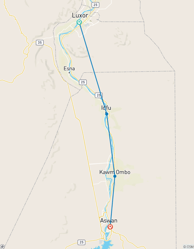 Circuito Crucero Movenpick Hamees por el Nilo de Luxor a Asuán, incluido Abu Simble